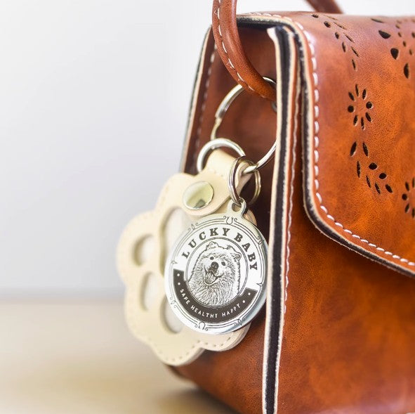 Personalized Pet Photo Keychain & Fur Keepsake Set